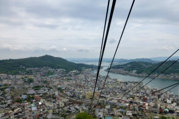 Looking down over the houses crammed onto Onomichi's hillside