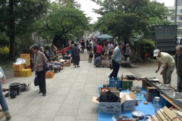 The antique fair in full swing. Bargains abound!