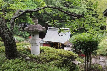 <p>Upper view of the entrance to Zuihoden</p>