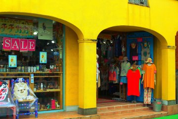 This yellow store is host to a wide variety of weird and wonderfull... everything