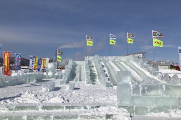 Snow slides - loads of fun!
