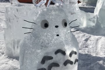 Even Totoro made the ice sculpture list!