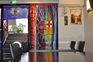 Tables and view of the exit