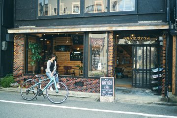 Storefront of cycletourism in Fukuoka