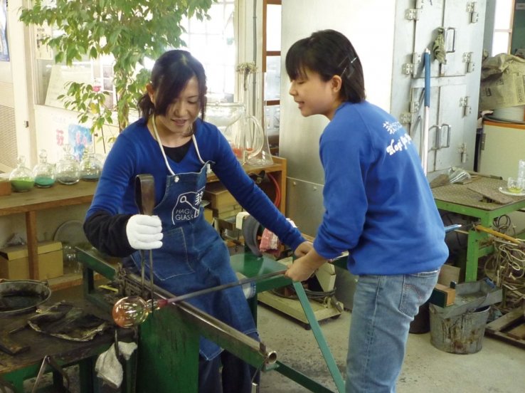 Glass making workshop