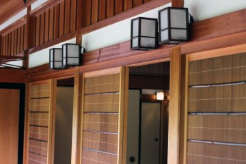 The gorgeous wooden paneling is a sight to behold.