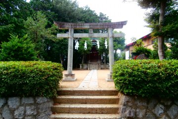 The shrine in the movie (they also have written love oracles)