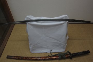 Katana atau pedang di Kakunodate, Prefektur Akita 