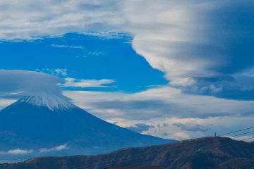 View of Mt Fuji from Sulfur Field Hakone