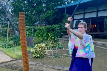 Actual sword training Samurai Project