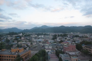 The view (sadly it was rather cloudy on the day when I was here)