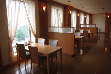 Restaurant on the 11th floor with views of the city as well