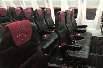Leather seats on the flights