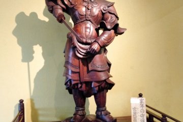 Close-up of guardian deity