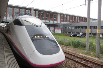 Komachi Shinkansen at Akita, Northern Japan