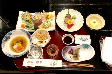 Kaiseki ryori - a variety of subtle flavors and textures