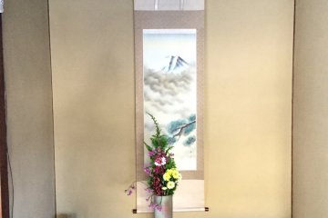 Elegant tokonoma in a guest room
