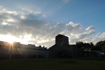 Chapel with the setting sun