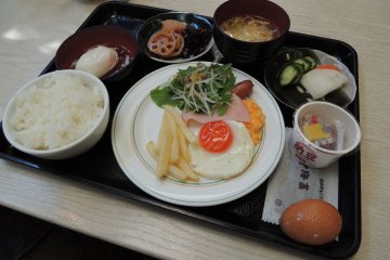 Japanese and western style breakfast