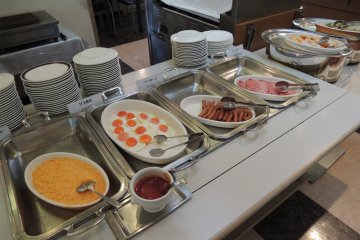 Western food is also available for breakfast