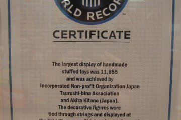 There´s a Guiness book for records certificate here at Topico Department Store JR Akita Station