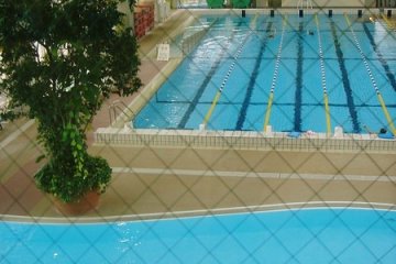 View of pools