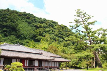 Pictured here is the Iso Residence, originally built in 1658. Sengan-en Gardens offers many striking views of the surrounding area.