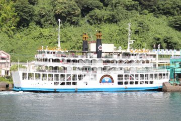 All aboard the Sakurajima Island Ferry!