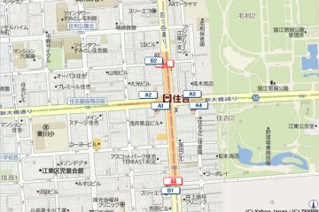 There are plenty of exits and the nearby Sumiyoshi park.