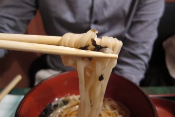 Great noodles at Mugendo Omachi Honten Akita City.