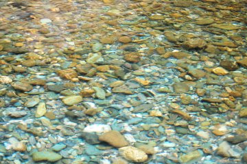 The water is beautiful