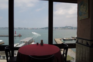 The view of the sea