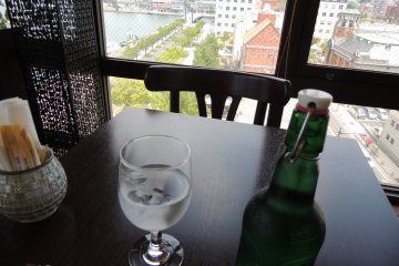 Classy glass and bottle