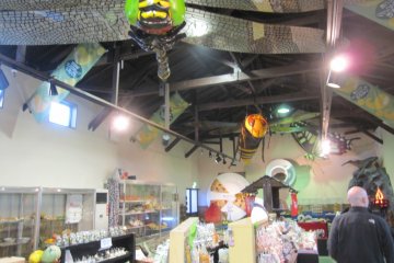 The shop area