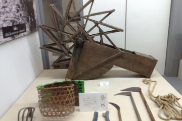 Agricultural tools and way of living displays make us appreciate today's modern conveniences.