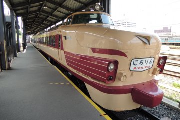 Sleeping cars on display