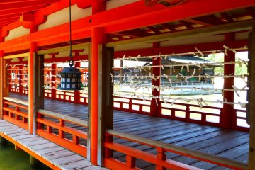 Unlucky fortunes have been tied to the shrine in an effort to get rid of bad fortunes