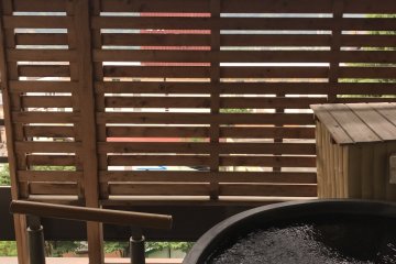 Some rooms have private balcony onsen, perfect for relaxing