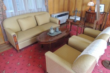 The living room where Einstein stayed