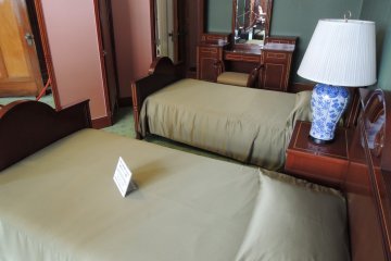 The bedroom is the same way as it was 90 years ago