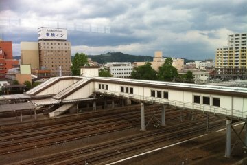 Bridge over the tracks.