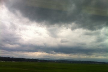 View out the window 30 seconds after leaving the station, rural bliss.