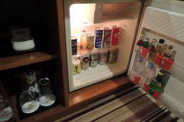 Drinks in the fridge available for purchase