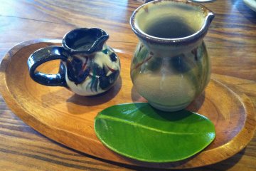 All items are served on tradtional Okinawan pottery