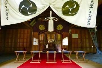 Inside the main hall