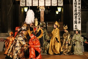 Izanagi Shrine’s play showcasing Japan’s creation story. 