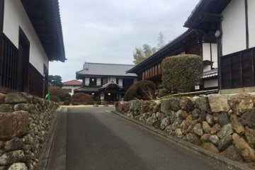 Entrance to the Koma Old Town House. The exhibit is spread throughout all the buildings.