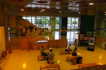 Waiting lobby with the soft tenderness of wood surrounding it
