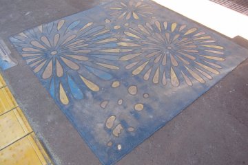 Fireworks on the ground