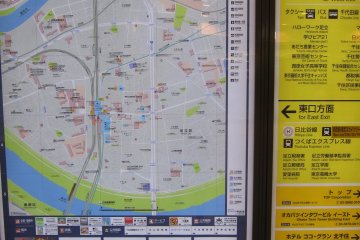 Map of kita senju for better orientation